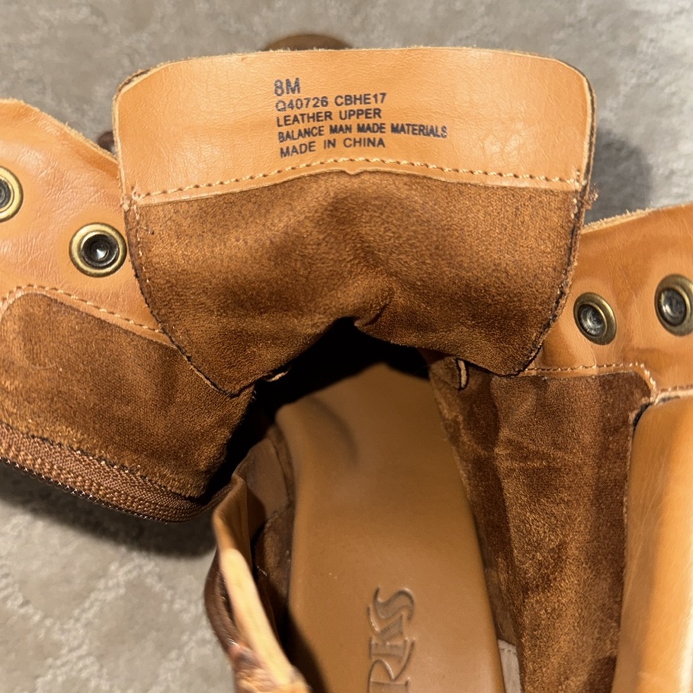 Kork Ease Women Elfa Brown Suede Lace-up Zip Ankle Boots size 8 - Picture 4 of 5
